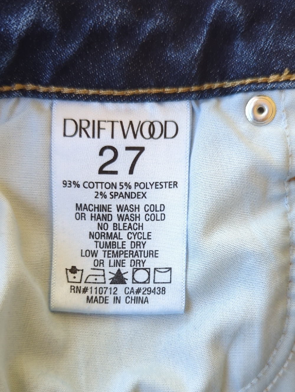 Free People Driftwood Daisy Bee Daze Aria Denim Shorts - 27 - Picture 9 of 9